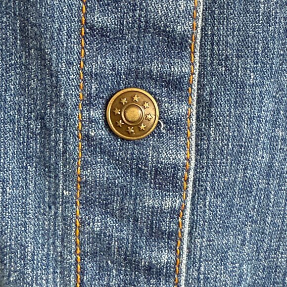 Decorated Originals Womens Embroidered Denim Jacket X-Large Blue Cotton Blend - Picture 5 of 9